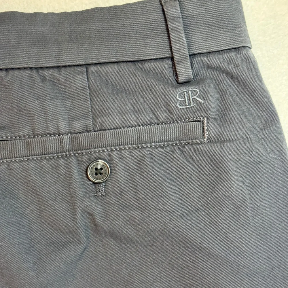 Banana Republic Aiden Slim Fit Chino Pants Mens 36x32 Charcoal Gray Flat Front